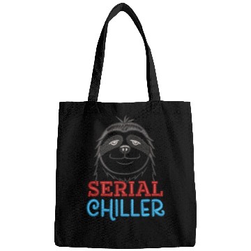 Discover Serial Chiller Funny Sloth Embrodery Effect Bags