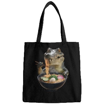 Discover Crocodile Eating Ramen Realistic Bags