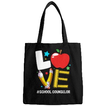 Discover Funny Back To School Love School Counselor Bags