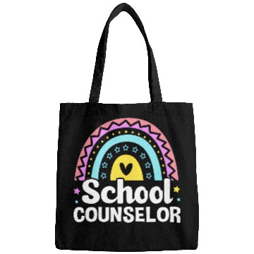 Discover Cute Rainbow Counseling Awareness School Counselor Bags
