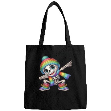 Discover Halloween LGBTQ+ Homo sweet homo Skeleton Dabbing Bags