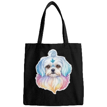 Discover Maltese Dog Watercolor Bags