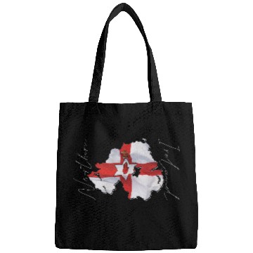 Discover Northern Ireland | Real Flag | Flag Map EN Bags
