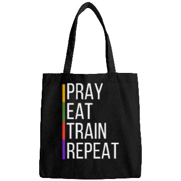 Discover Pray Eat Train Repeat Bags