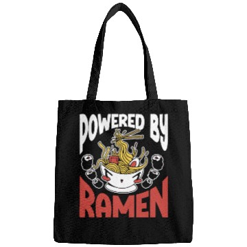 Discover Powered By Ramen Anime Japanese Soup Cup Noodle Bags