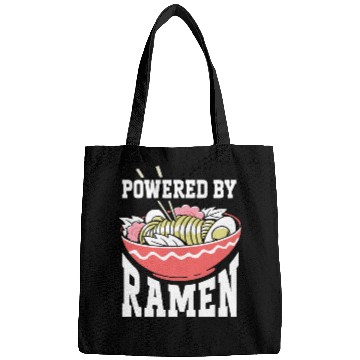 Discover Powered By Ramen Anime Japanese Soup Cup Noodle Bags