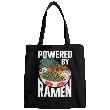 Discover Powered By Ramen Anime Japanese Soup Cup Noodle Bags