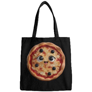 Discover Happy Pizza Realistic Bags