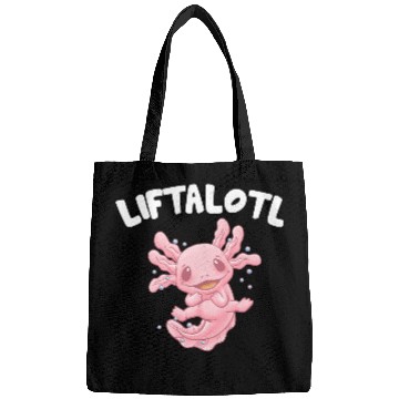 Discover Liftalotl Workout Axolotl Gym Salamander Funny Wei Bags