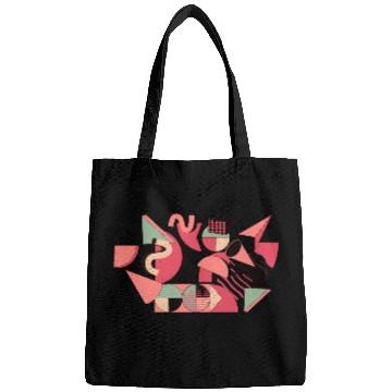 Discover geoGeometric Abstraction in Pink Bags