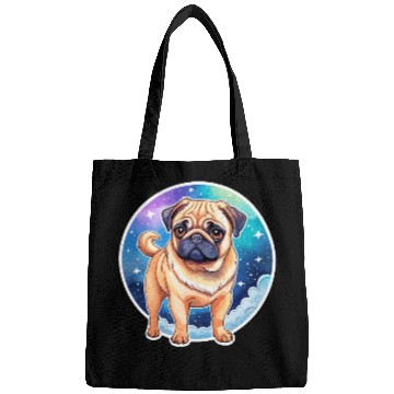 Discover Pug Watercolor Bags
