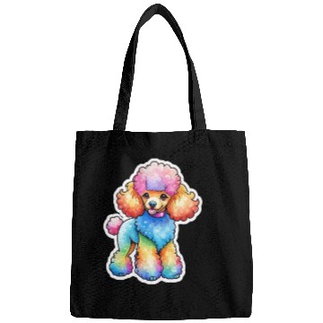 Discover Poodle Watercolor Bags