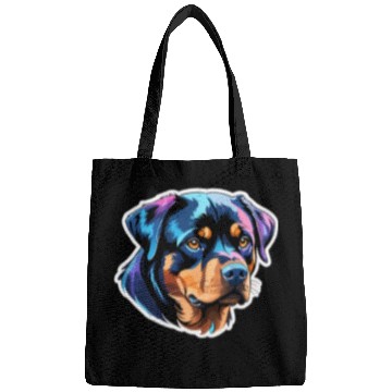 Discover Rottweiler Watercolor Bags