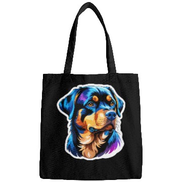 Discover Rottweiler Watercolor Bags
