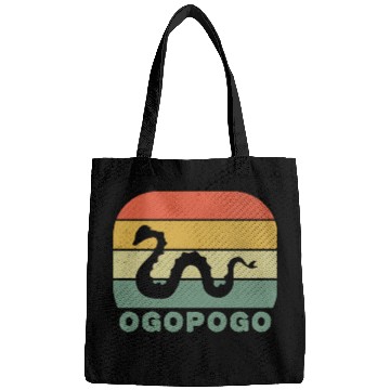 Discover Ogopogo Retro Lake Monster Cryptid Bags