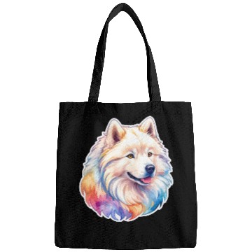 Discover Samoyed Dog Watercolor Bags