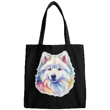 Discover Samoyed Dog Watercolor Bags