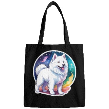 Discover Samoyed Dog Watercolor Bags