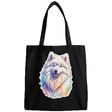 Discover Samoyed Dog Watercolor Bags