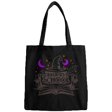 Discover Back To School Wizard Hat Book Vector 3 Colors Bags