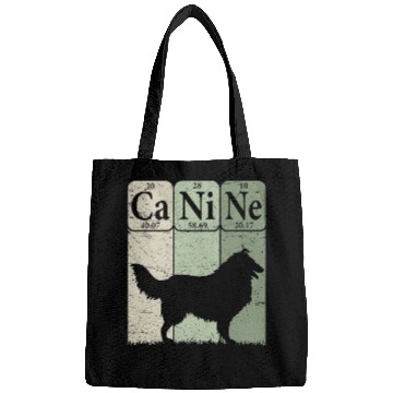 Discover Rough Collie Periodic Table Elements Dog Lover Bags