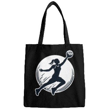 Discover Woman Basketball Athlete Silhouett Bags