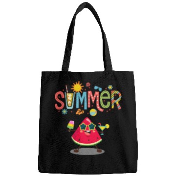 Discover Summer Vibes: Fresh Watermelon Design! Bags