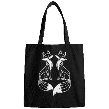Discover Fox Artistic Design: Elegant Twin Foxes Bags