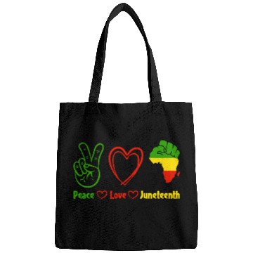 Discover Peace Love Juneteenth,Black Culture,Black History Bags