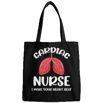 Discover Cardiac Nurse I Make Your Heart Beat Funny Bags