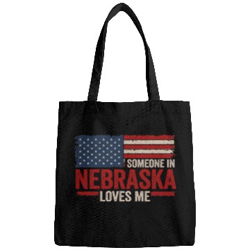 Discover Someone In Nebraska Loves Me Bags