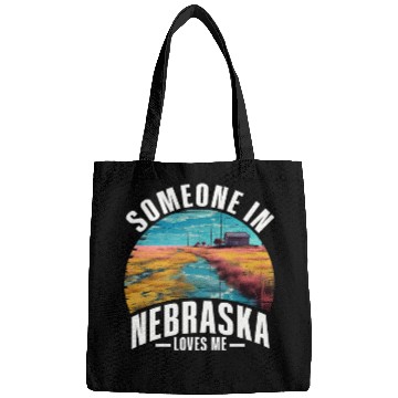 Discover Someone In Nebraska Loves Me Bags