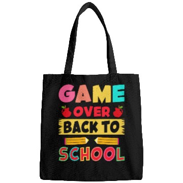 Discover Game Over Back To School Funny Student Gamer Bags