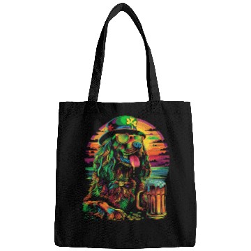 Discover Irish Setter Dog Sunglasses St Patricks Day Beer P Bags