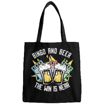 Discover Bingo And Beer The Win is Near Daubers Bags