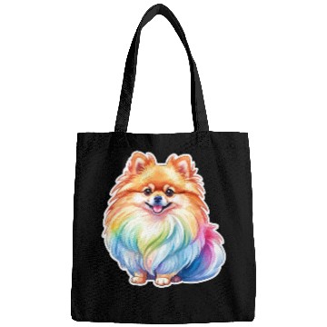 Discover Pomeranian Watercolor Bags