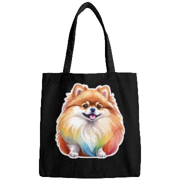 Discover Pomeranian Watercolor Bags