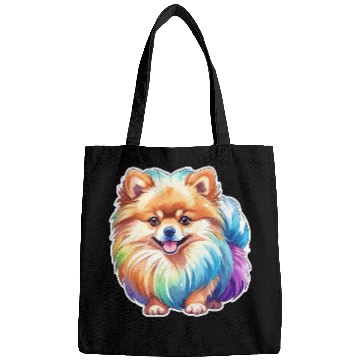 Discover Pomeranian Watercolor Bags