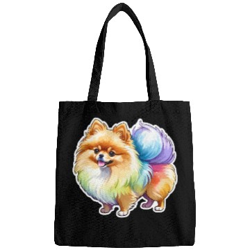 Discover Pomeranian Watercolor Bags
