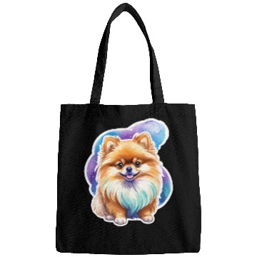 Discover Pomeranian Watercolor Bags