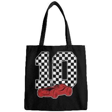 Discover 10 Year Old Pit Crew Boy Car Racing 10th Birthday Bags