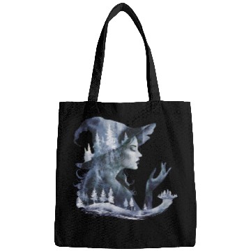 Discover Witch Forest Trees Face Witch Head Nature Lovers Bags