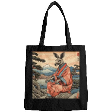 Discover Retro Kangaroo Prank Design Bags