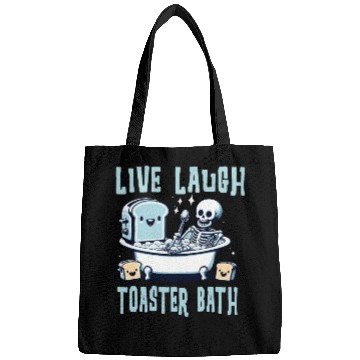 Discover live laugh toaster bath Bags