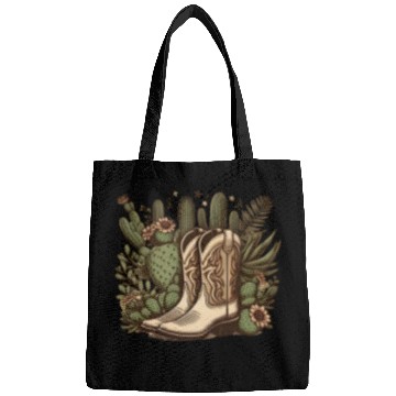 Discover Cowboy Essentials Boots and Cactus Motifs Bags