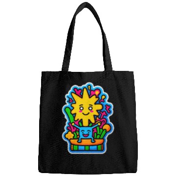 Discover Happy Sun and Blue Creature Bags