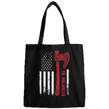 Discover American Viking Axe Flag Til Valhalla Norse Bags