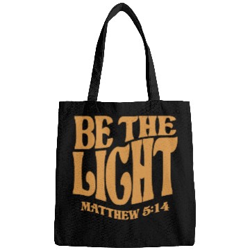 Discover Be The Light Matthew 5:14 - Christian Quote Bags