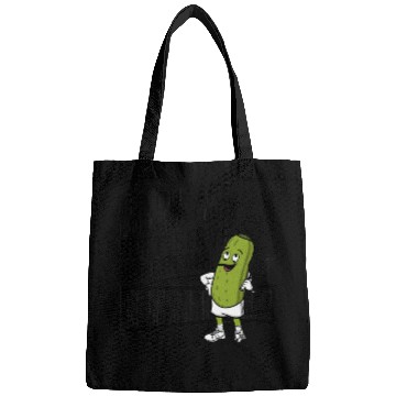 Discover pickle character plays tennis Bags