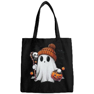 Discover Bruh Ghost Halloween Bags